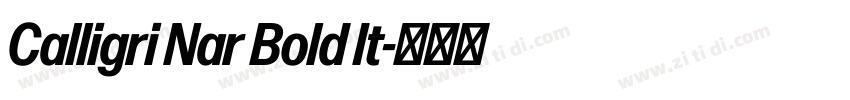 Calligri Nar Bold It字体转换 Calligri Nar Bold It字体转换